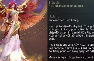 Liên Quân Mobile: Game thủ sững sờ khi NPH tịch thu lại Lauriel Hỏa Phượng Hoàng