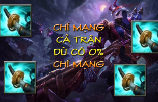 Hướng dẫn chí mạng cả game ngay cả khi có 0% chí mạng tại bản 8.10 LMHT với món đồ mới Stormrazor siêu dị