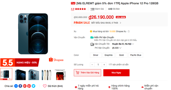 iPhone và nhiều sản phẩm Apple đang được giảm giá sâu trong ngày hội siêu sale 5⁄5