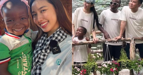 Hoa hậu Thuỳ Tiên cùng team Châu Phi đi chơi công viên, lộ 1 chi tiết rất cưng chiều Lôi Con