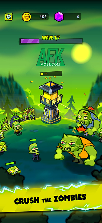 Phòng thủ bằng cách nhấn liên tục vào màn hình trong game Tapocalypse – Zombie Defense