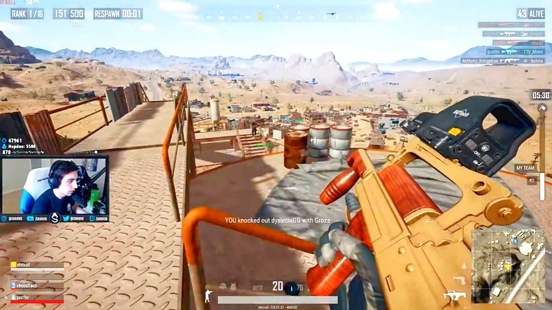 PUBG - Ăn 29 Kills, trận chung kết của Shroud không thể viên mãn hơn