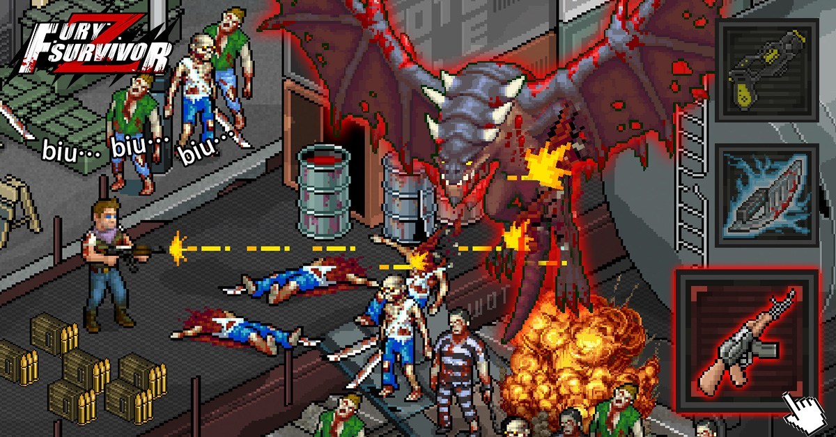 Fury Survivor: Pixel Z – game chặt chém zombie với đồ họa pixel đặc biệt