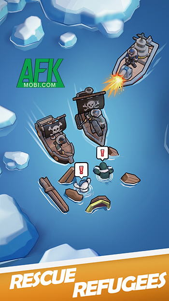 Gầy dựng khu căn cứ trên một hòn đảo giữa đại dương lạnh giá tại game Blue Castaways