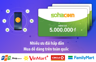 SohaGame chính thức phát hành thẻ SohaCoin trên cả nước, giao dịch chưa bao giờ dễ hơn thế