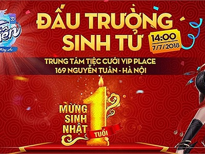 Tru Tiên 3D tổ chức sinh nhật 1 tuổi, tuyên bố mang đến cảm giác sống còn cho tất cả game thủ