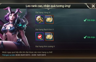 Liên Quân Mobile: Garena tặng FREE cả server 6 thẻ bảo hộ Sao, điều kiện Rank Vàng 4 trở lên