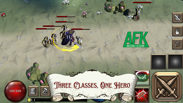 Forg game nhập vai phong cách cổ điển với tính năng 3 class trong cùng 1 nhân vật