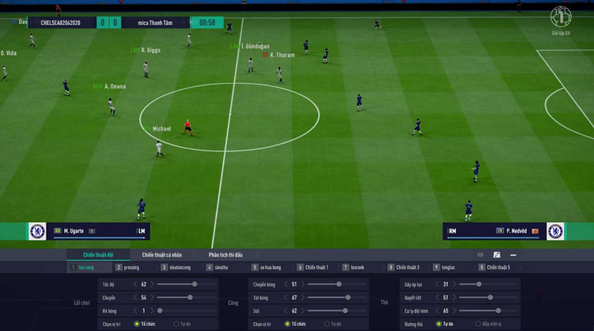 Top sơ đồ ưa chuộng nhiều nhất tại chế độ giả lập xếp hạng FIFA Online 4