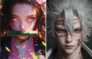 Choáng ngợp với nhan sắc dàn nhân vật Kimetsu no Yaiba khi được AI tái hiện như thật
