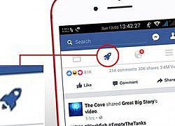 Giải mã về biểu tượng “tên lửa” mới xuất hiện trong Facebook