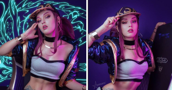 Ngắm bộ ảnh cosplay Akali K⁄DA siêu thực đầy ma mị