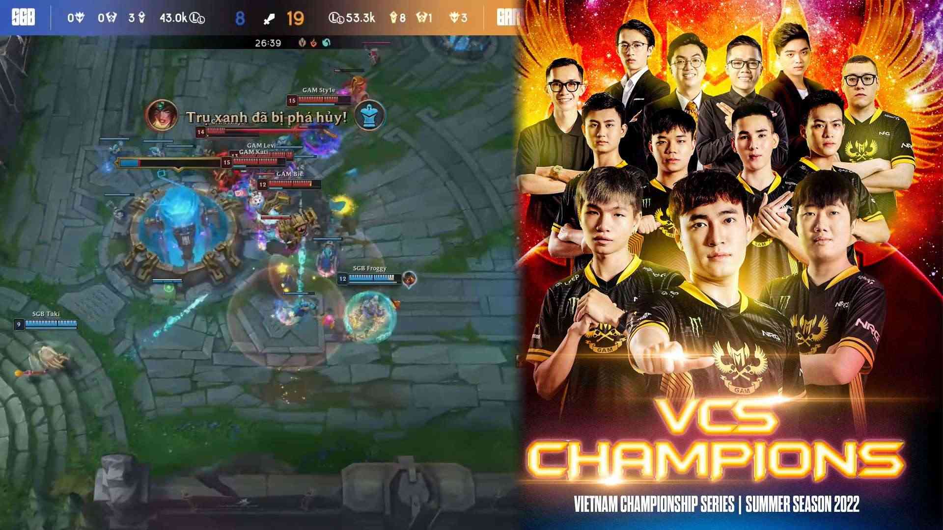 It’s #GAMTIME: GAM Esports hủy diệt Saigon Buffalo với kết quả 3-0, bảo vệ thành công chức vô địch VCS