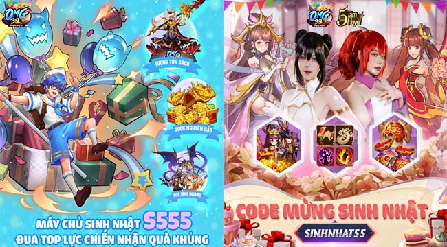 Sướng nhất game thủ OMG 3Q VNG – Dự sinh nhật còn được nhận quà khủng mang về