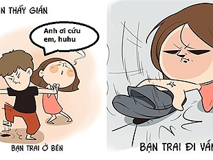 Có một kiểu con gái rất mạnh bạo, nhưng hễ có trai thì lại giả nai yếu đuối