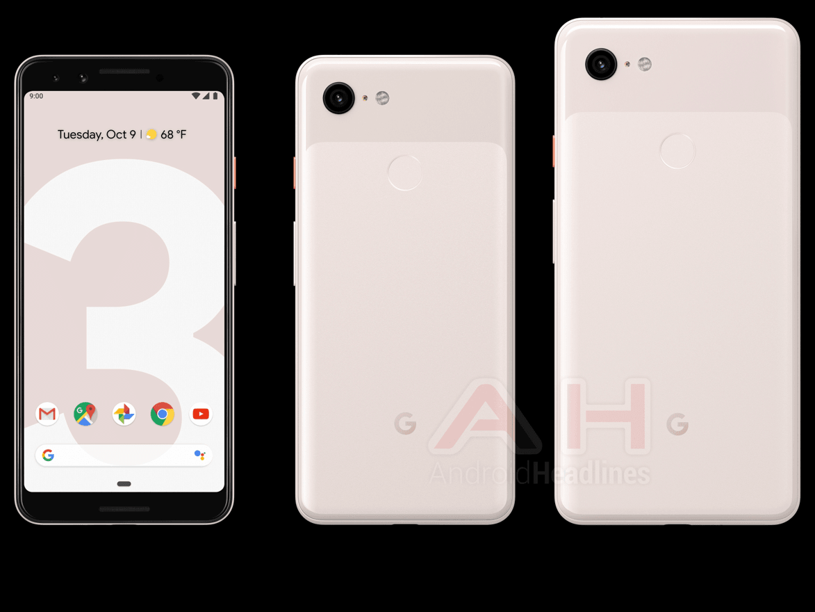 Trọn bộ sưu tập sắc màu Google Pixel 3 và Pixel 3 XL lộ diện