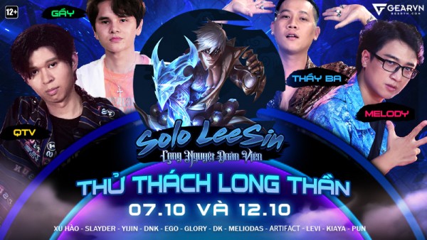 Công bố giải đấu Solo Lee Sin – Thử Thách Long Thần từ 07/10 đến 12/10