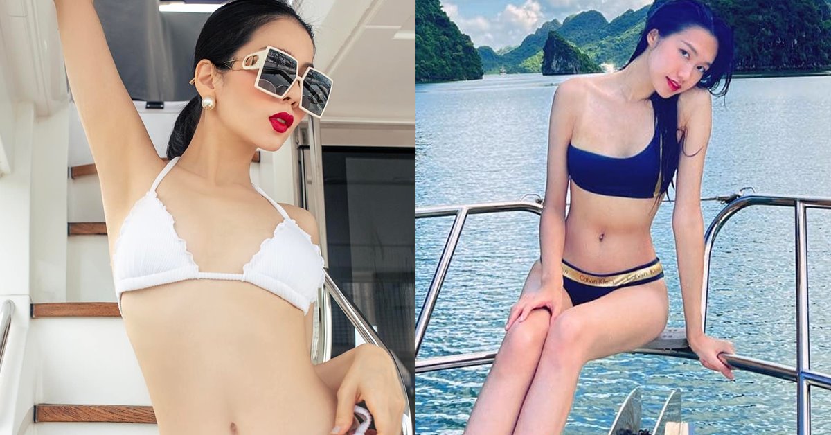 Bạn gái Đoàn Văn Hậu khoe body 10 điểm trên du thuyền, Minh Hằng, Lệ Quyên sexy chẳng kém cạnh