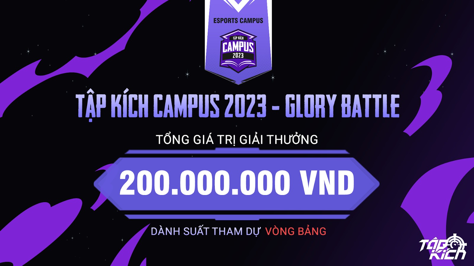 Tập Kích Campus 2023 – Glory Battle | Giải đấu sinh viên lớn nhất toàn quốc chính thức khởi tranh với tổng giá trị giải thưởng 200 triệu đồng