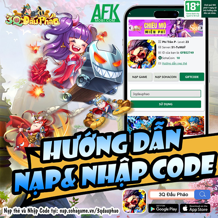 Tổng hợp gift code game 3Q Đấu Pháo mới nhất trong tháng