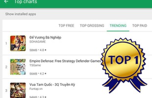 Vừa ra mắt đã Top 1 thịnh hành CH Play, Đế Vương Bá Nghiệp quả nhiên xứng danh “Vua game chiến thuật cuối cùng 2018”