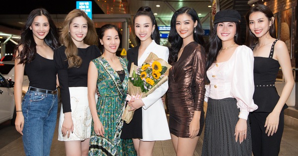 Hội chị em toàn Hoa hậu, Á hậu tiễn Thúy An lên đường đến Ai Cập thi Miss Intercontinental: Visual sáng bừng cả sân bay