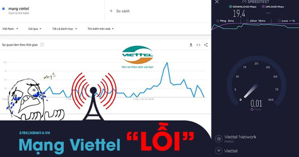 Mạng Wi-Fi và 4G của Viettel đột ngột gặp lỗi, Facebook và Instagram load rất chậm