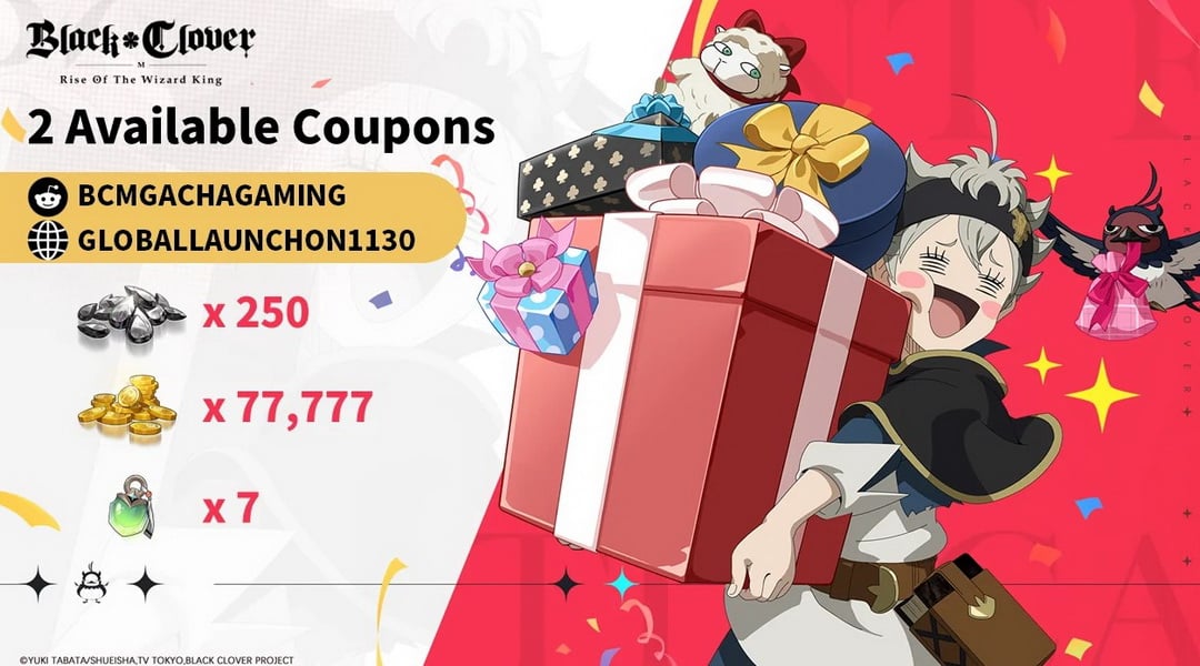 Hướng dẫn cách nhập và tổng hợp Giftcode Black Clover M Rise of the Wizard Kingdom mới nhất