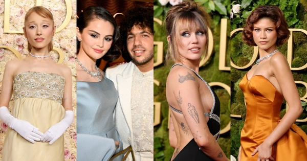 Thảm đỏ Quả Cầu Vàng 2025: Selena Gomez xuất hiện 10 giây cũng đủ át Angelina Jolie, Miley Cyrus bốc lửa 