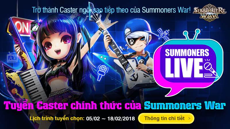 Summoners War tìm kiếm caster Việt trên mọi mặt trận mạng xã hội