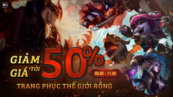 Giảm giá tới 50% trang phục Thế Giới Rồng từ 05/02 đến hết 11/02