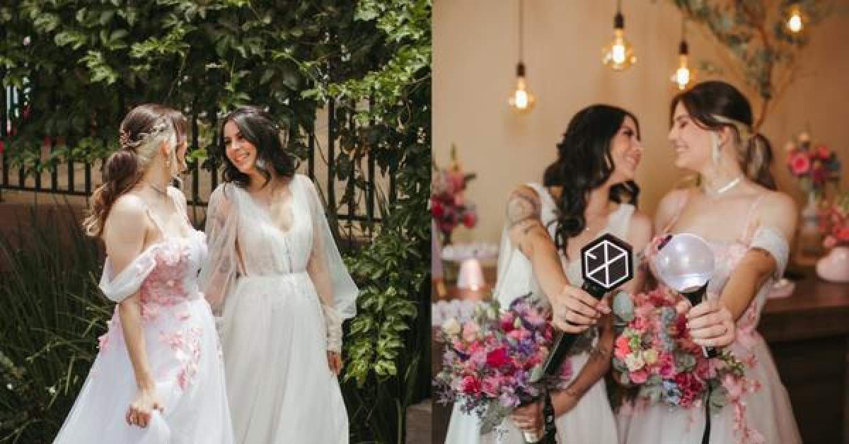 Ảnh cưới cặp đôi fangirl BTS và EXO: Từ kẻ thù không đội trời chung đến người một nhà