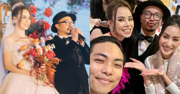 Vợ chồng Khánh Thi cùng dàn sao dự đám cưới Hà Lê và bà xã kém 13 tuổi