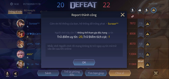 Liên Quân Mobile: Game thủ liên tục 