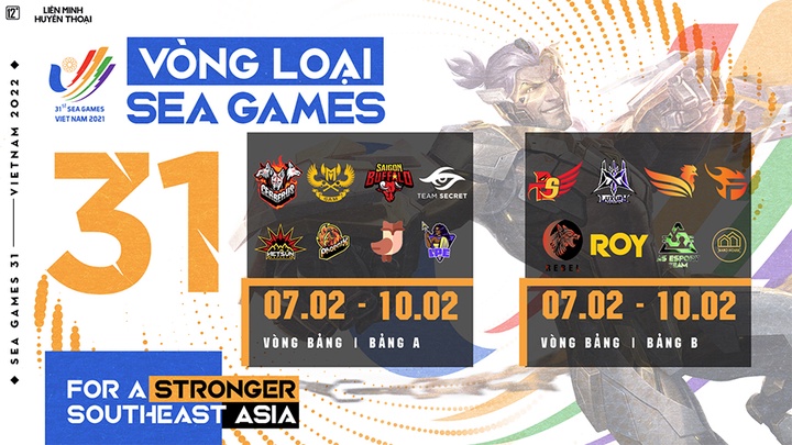 Lịch thi đấu vòng loại SEA Games 31 bộ môn LMHT khu vực Việt Nam