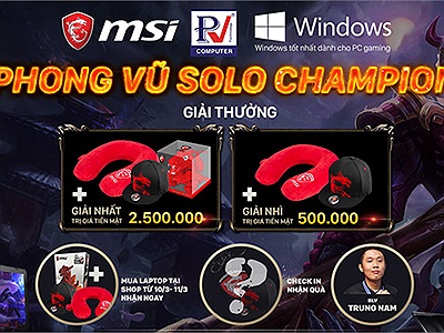 MSI tổ chức giải đấu solo LMHT, giải thưởng lên tới 3 triệu đồng cùng hàng ngàn quà tặng vào cuối tuần này