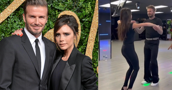 Vợ chồng David Beckham tập nhảy 