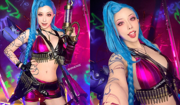 Mất gần 1 tuần, nữ cosplayer đình đám đã hóa thân thành Jinx phiên bản quyến rũ bậc nhất