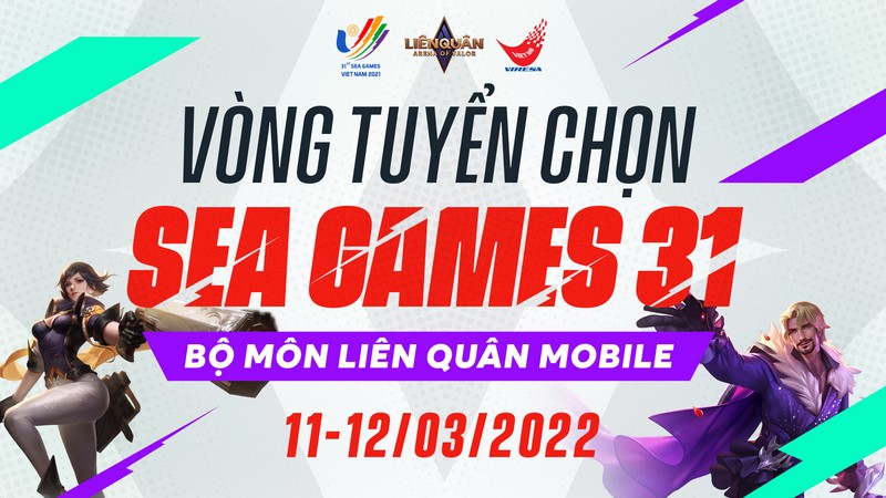 Công bố vòng tuyển chọn đội tuyển Liên Quân Việt Nam tham dự SEA Games 31