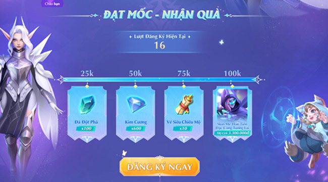 Game thủ Đông Nam Á đăng ký sớm Hero AFK: Vương Quyền Chiến có thể nhận về những phần thưởng khủng