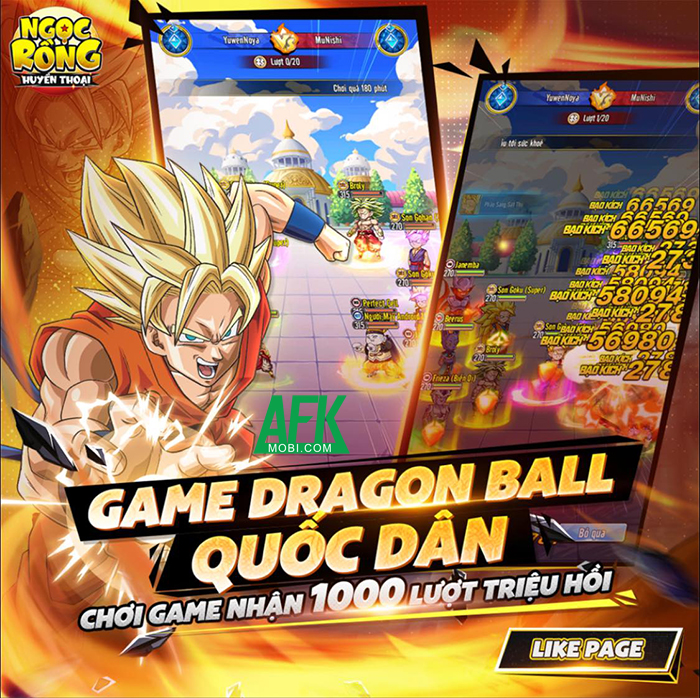 Ngọc Rồng Huyền Thoại game mobile chủ đề Dragon Ball mới về Việt Nam