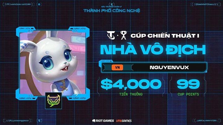 DTCL Esports mùa 14: Thể thao điện tử Việt Nam 4 lần liên tiếp đăng quang cúp chiến thuật