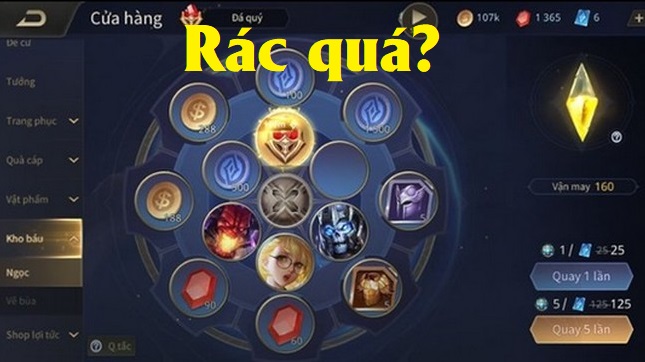 Garena làm mới vòng quay Kho Báu nhưng game thủ Liên Quân Mobile ngao ngán vì vật phẩm 