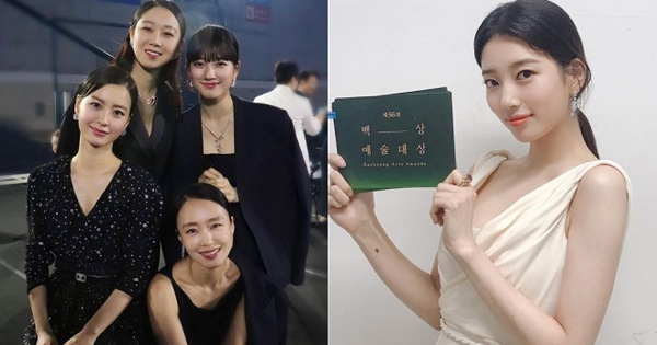 Tứ đại mỹ nhân chung khung hình gây bão tại Baeksang: Suzy đọ sắc với 3 minh tinh quyền lực, nhìn rõ sự khác biệt idol - diễn viên