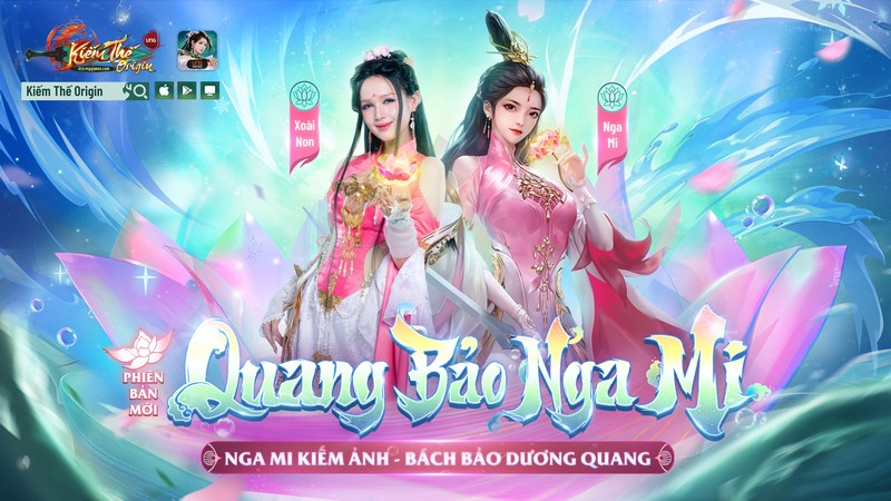 Xoài Non thả dáng như người mẫu chuyên nghiệp trong bộ ảnh cosplay Nga Mi của game Kiếm Thế Origin