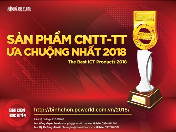 Còn 24 ngày nữa để tham gia bình chọn Giải thưởng Sản phẩm CNTT-TT Ưa chuộng nhất 2018