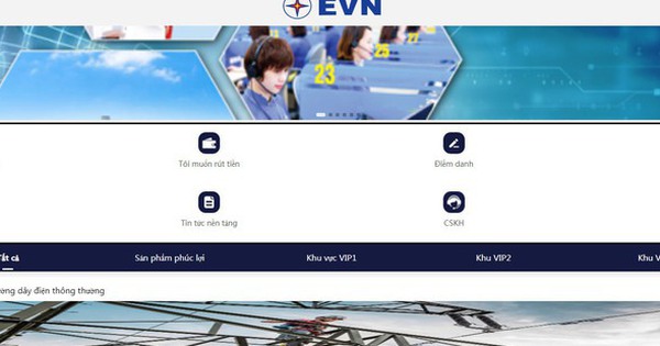 Xuất hiện trang web giả mạo thương hiệu EVN