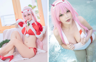 Ngắm cô nàng tóc hồng gây thương nhớ trong Darling In The Franxx, mặc bikini hay diện đồ kín đáo đều mê