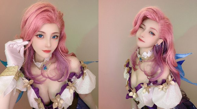 “Nữ Quỷ Vương” tái xuất với màn cosplay Seraphine cực nóng bỏng