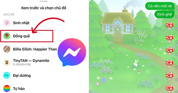 Messenger vừa update thêm theme mới siêu xinh khiến cộng đồng mạng 